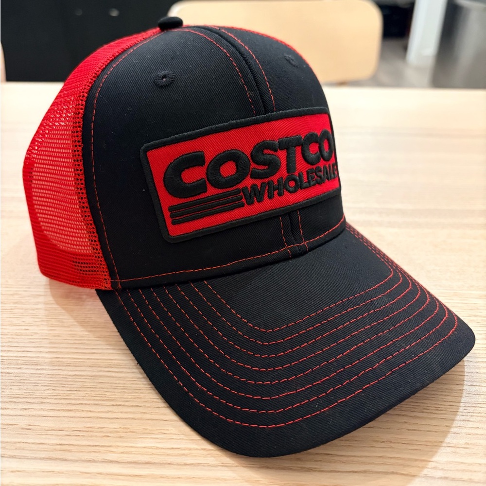 *NEW* Costco Black and Red Trucker Hat